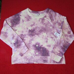 Wildfox Tie Dye Purple Star Sweatshirt
